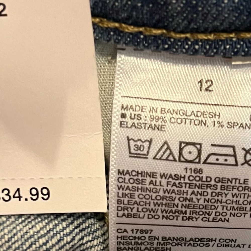 NWT- Jeans for Youth Boys- Size 12 - Picture 10 of 10